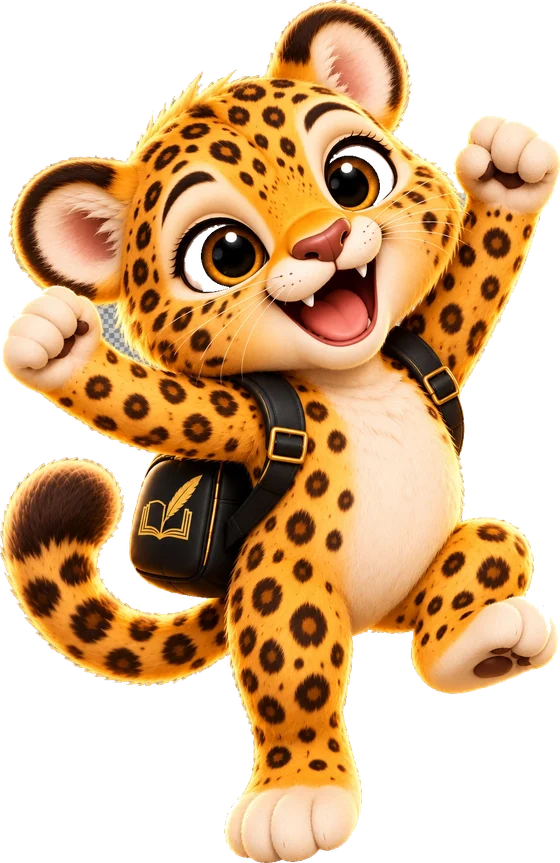 El leopardo de AELORA celebra con los puños arriba